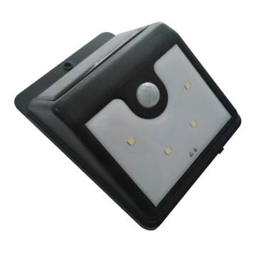 4 LED Cool White Motion Sensor wall lights Solar Power LED garden lamp