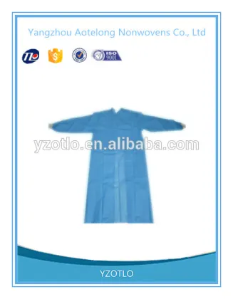 Hot sale Disposable hospital isolation gown S/SS/SMS surgical gown