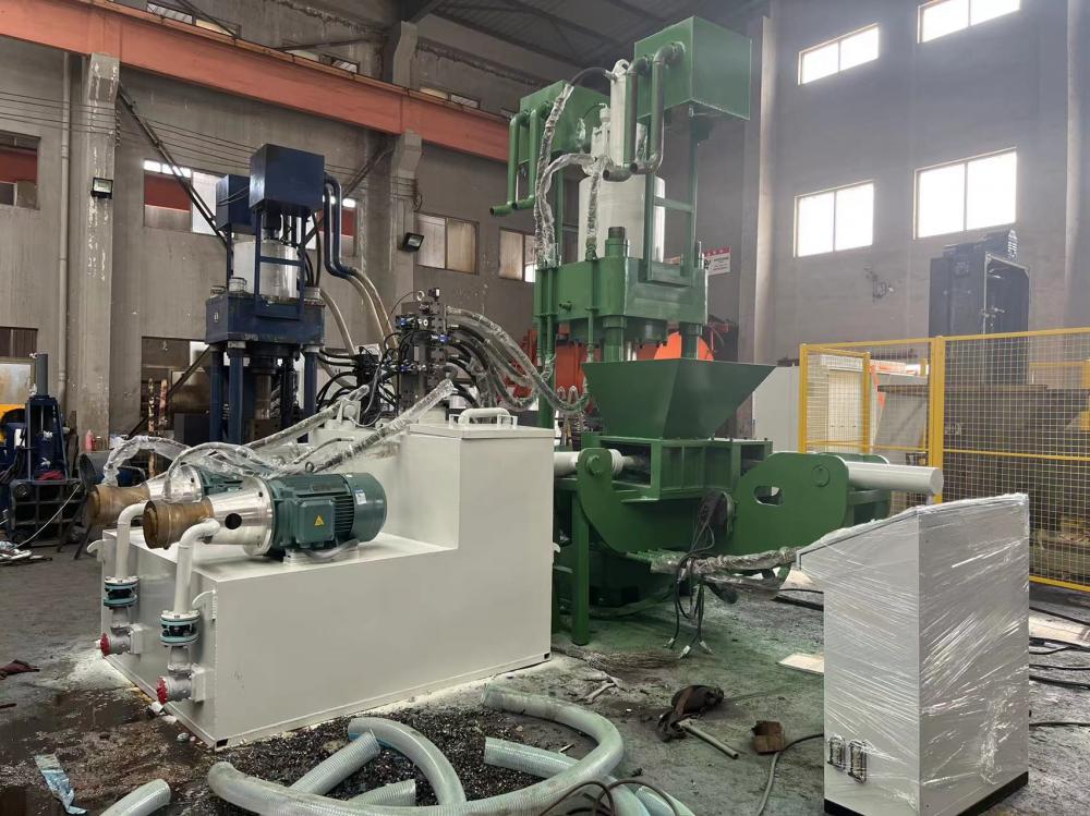 High Density Scrap Aluminum Hydraulic Briquette Making Press