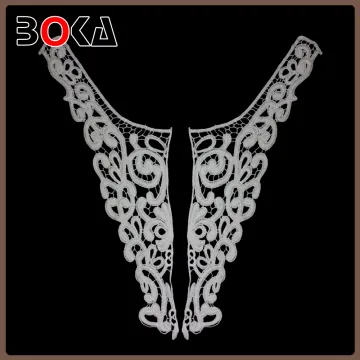 Crochet Collar Applique crochet neckline patch crochet chemical neck patch