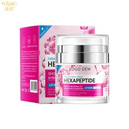 Hexapeptide Compact Neck Cream for Stretch Skin and Fine Grain Neck Care