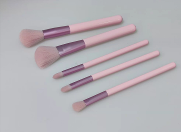Yacai 5pcs professionnels synthétiques cheveux de fond de teint cosmétique de maquillage de maquillage rose