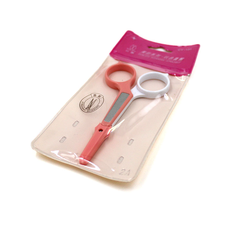 3colors Eyebrow Scissors Straight/Curved/Round Head for Manicure Eyelash Nose Hair Trimmer Nail Dead Skin Remover Makeup Tool