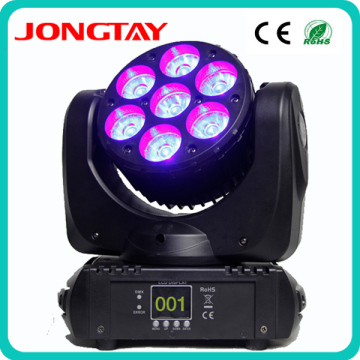 Hot Sale 7PCS X 12W LED RGBW 4 in 1 Osram Super Bright Beam Moving Head Light