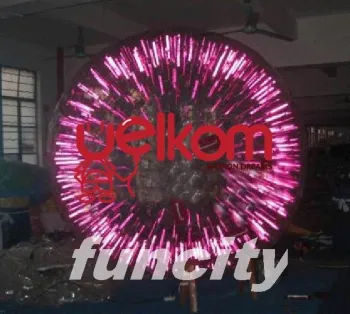 2.6m Diameter Shining Inflatable Zorb Ball For Entertainment