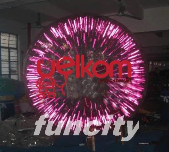 2.6m Diameter Shining Inflatable Zorb Ball For Entertainment