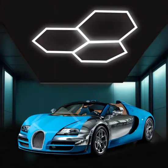 128W LED Light Workshop: 6500K Hexagonal Honeycomb Tube Light for Car Detailing and Commercial Use