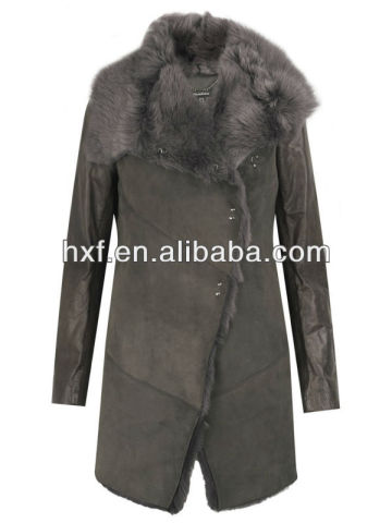 ladies suede fur coat