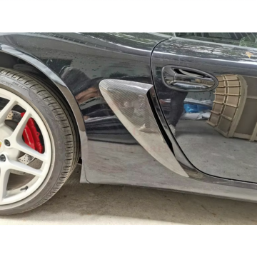 Prese d'aria laterali in fibra di carbonio in stile GT e cappa per la Porsche 987.2 Boxster e Cayman