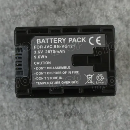 Portable battery pack for BN-VG121 JVC batteries,3.6V 2670mAh, Made in china