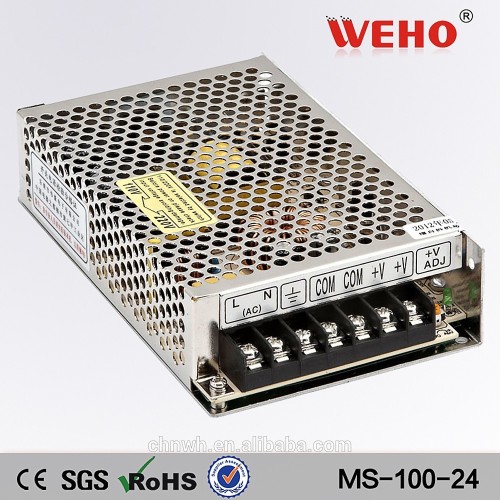 MS-100-24 110vac to 24vdc 4.5a 100w Mini led driver smps