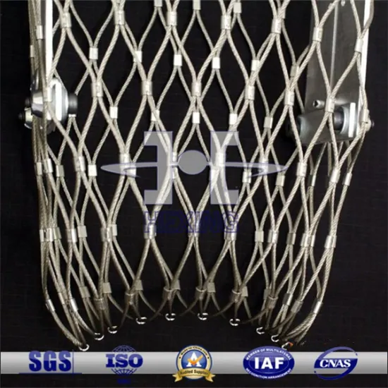 high quality stainless steel wire rope mesh