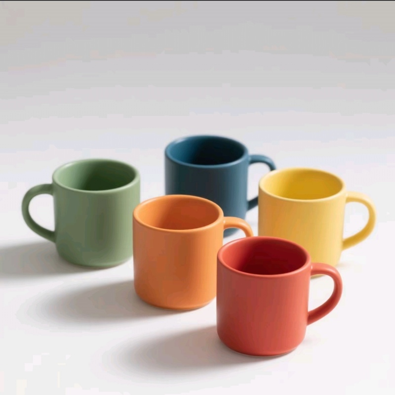Simple style ceramic cup