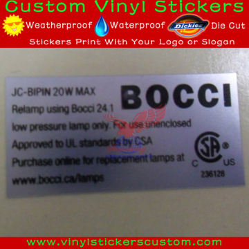 silver foil individually sheets number stickers