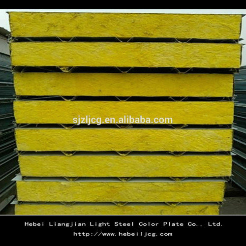 heat insulation glass wool sandwich panel for prefab house with 10 percent off price
