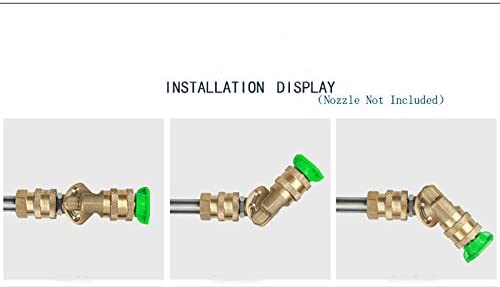 Basınçlı Yıkayıcılar için Dikkatli Kuplör 1/4 'Hızlı Konnektör Parçaları Adaptörler Temizleme Aracı Bağlantı Pivot Kuplörleri Sprey Uç 3