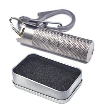 Two Section Waterproof Titanium Pill Case Containers Capsule