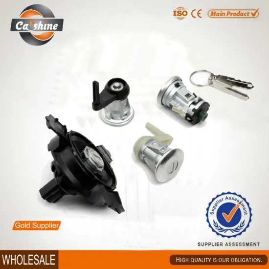 Factory Sale Door Lock Complete Set + 2 Keys+2 barrel+Boot Lock + Ignition Lock For PEUGEOT 206