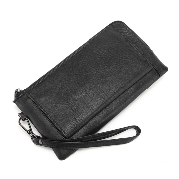 Billetera de cuero genuino de lujo para mujeres