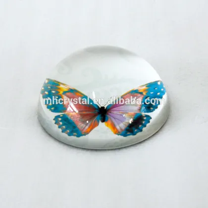 Butterfly Glass dome paperweight MH-F0524
