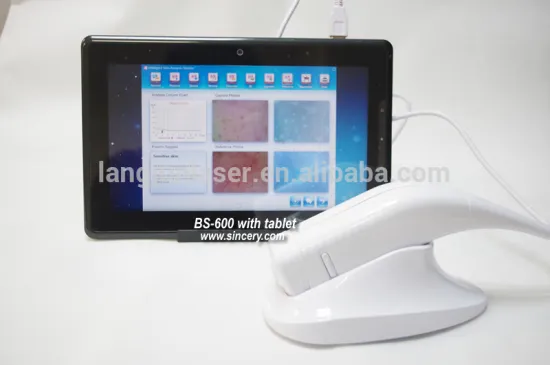 Professional portable hair and skin analyzer