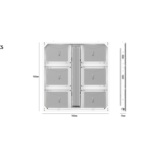 Painel de sinalização de LED externo leve P10