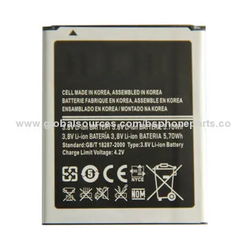 100% Tested Li-ion Battery for Samsung i8160, s7562, Good-quality, Good Appearance