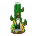 Glass Beaker Bong with Cactus shaped