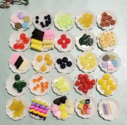 Plastic 100g Artificial Lemon Slices for Cake and Ice Cream Decoration