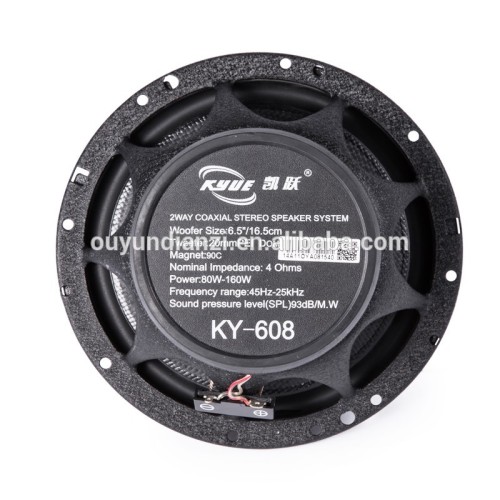 4 Ohms 6.5 80w Best High End Car Component Speakers, High Quality 4