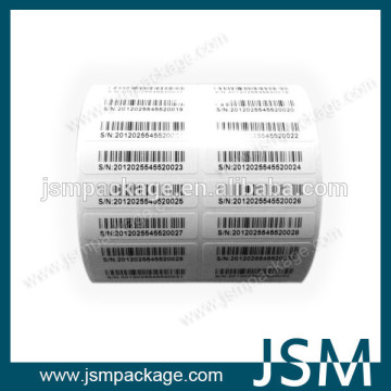 Thermal Roll Barcode Label Sticker roll bottle label sticker