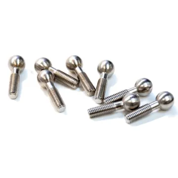 CNC machining custom ball head screw, cheap price stainless steel / aluminum dome head ball screw
