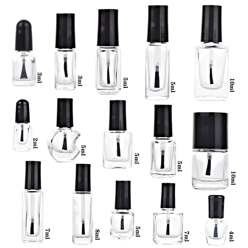 mini empty nail polish bottle