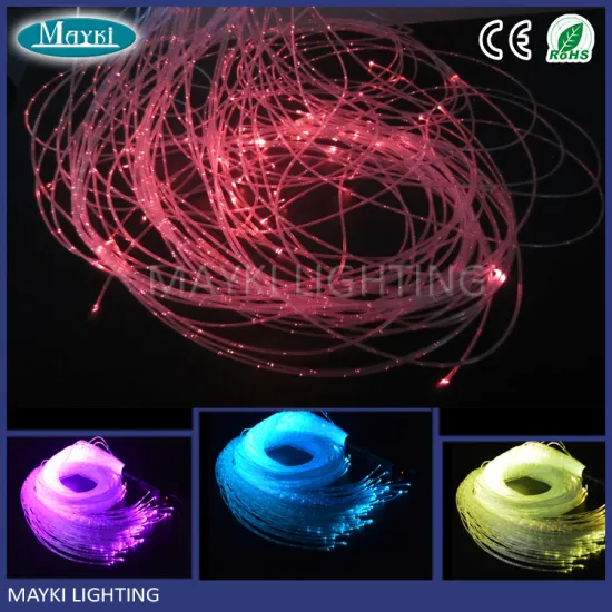 side light plastic optical fiber with 16W RGB LED metal light projector for kids