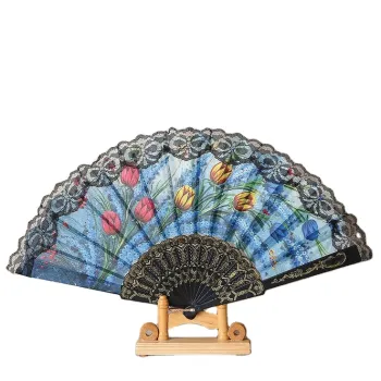 Custom Manufacturer Promotional Gift: Plastic Folding Fans in Chinese Style