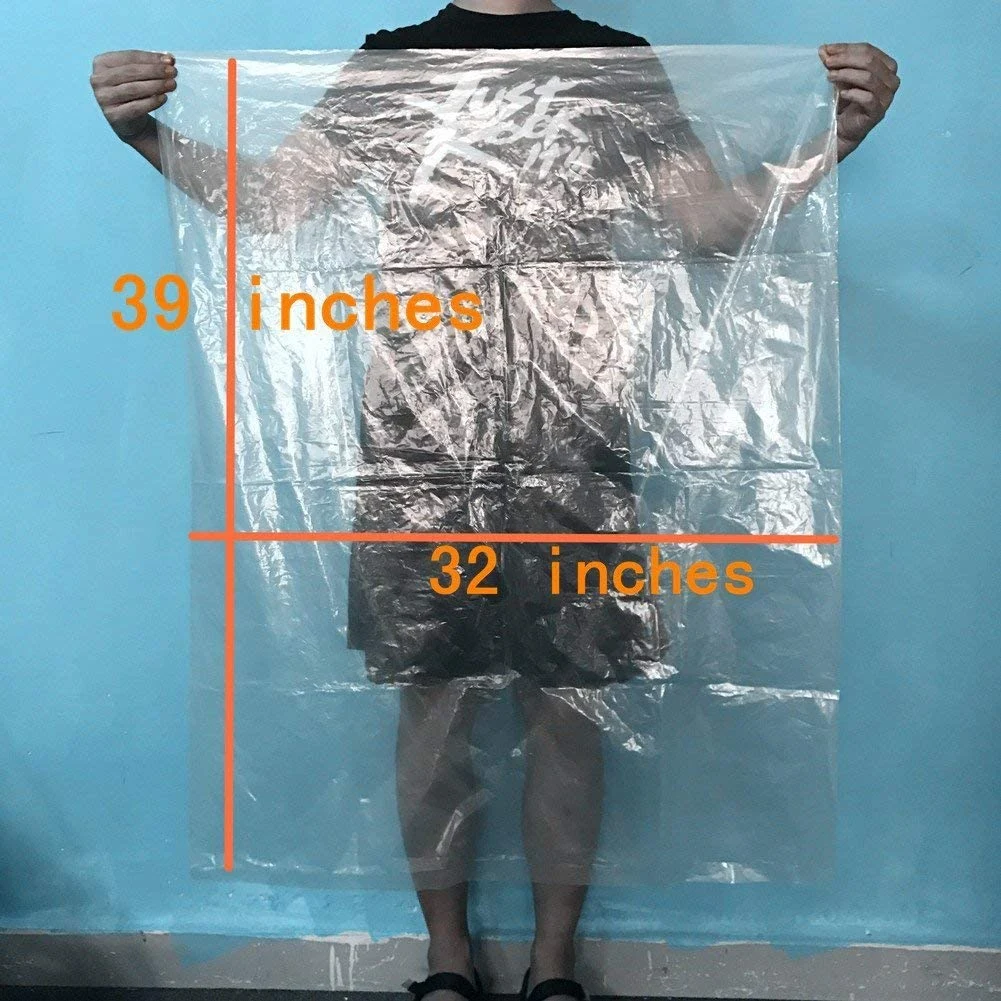 PE Clear Recycle Plastic Flat Openfood Poly Packing Bag