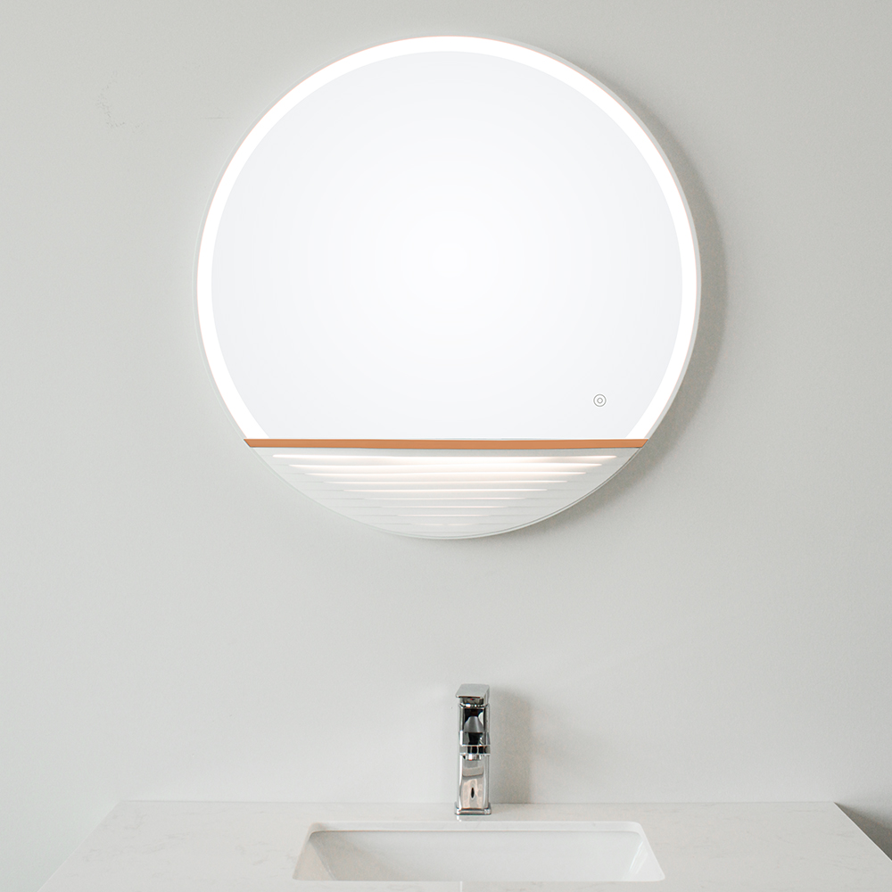 LED bathroom mirror for makeup
