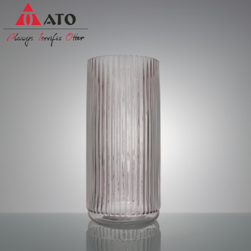 Clear Cylinder Glass Vase For Wedding Centerpieces Vases