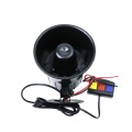 Black Plastic Three Button Police Siren Horn Speaker