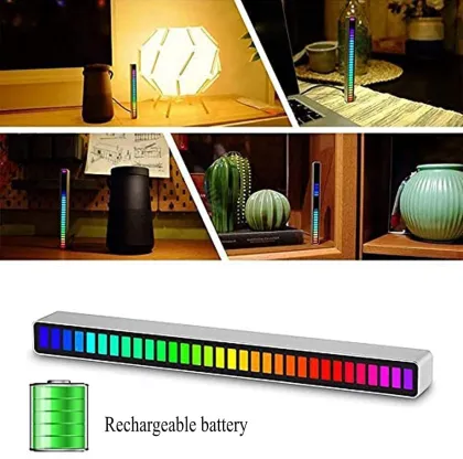 USB Sound-Controlled 32LED Rhythm Light RGB Colorful Tube