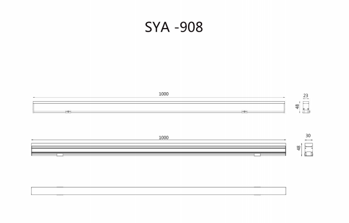 LED line lights for multi-scenario use