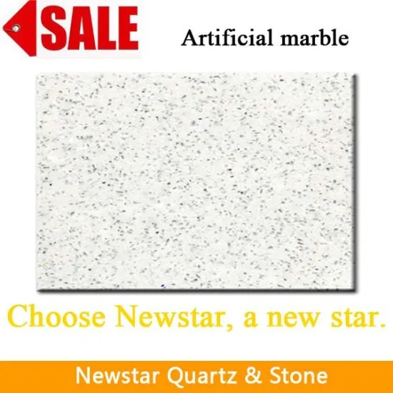 Newstar white marble artificial paving stone
