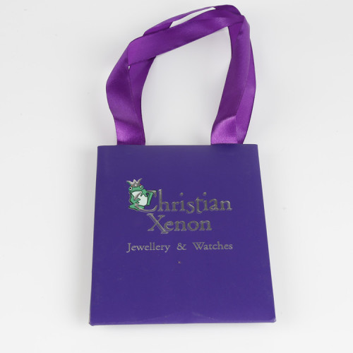 Printed Flat Handle Colored Mini Bulk Paper Bag