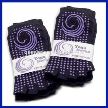 2016 Yhao Toeless Yoga Pilates 5-Toe Exercise Yoga Socks Non Slip Barre Women Toe Socks