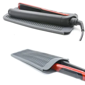 Travel Case for Curling Iron and Hair Straightener - Heat Resistant Silicone Mat Pouch