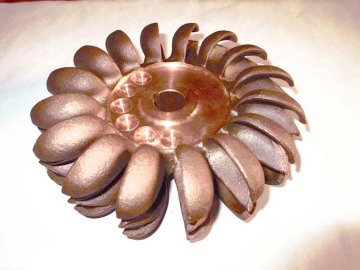 CuSn12 bronze casting pump impeller