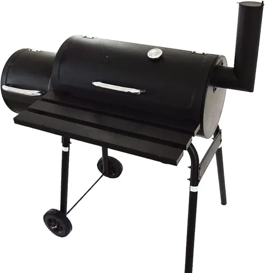Portable Charcoal BBQ Grill Smoker Side Table for Backyard Party