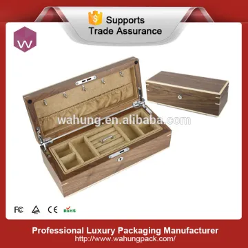 Customize wood display case locks for jewelry