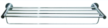 Polished Chrome Solid Brass Single Towel Rack