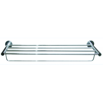 Polished Chrome Solid Brass Single Towel Rack